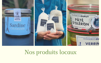 Produits locaux de l'île d'Oléron — sel, miel, confitures artisanales